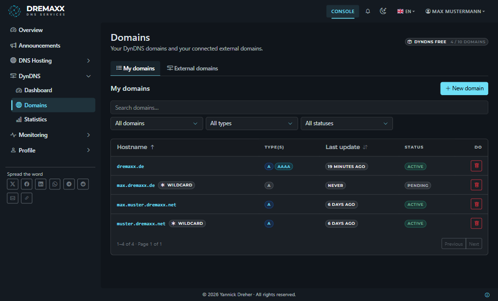 Domains